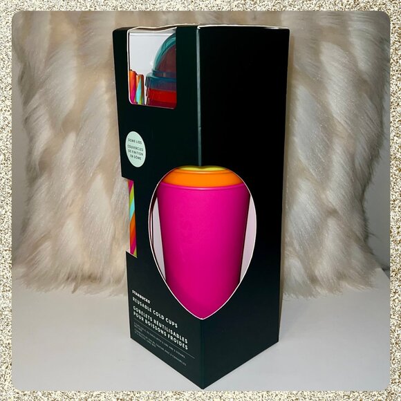 ⭐️ NWT 2025 Starbucks Summer Reusable Venti Dome Cold Cups 5pk - Picture 4 of 9